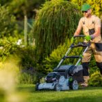 mowing the lawn using professional equipment pnqzm7a